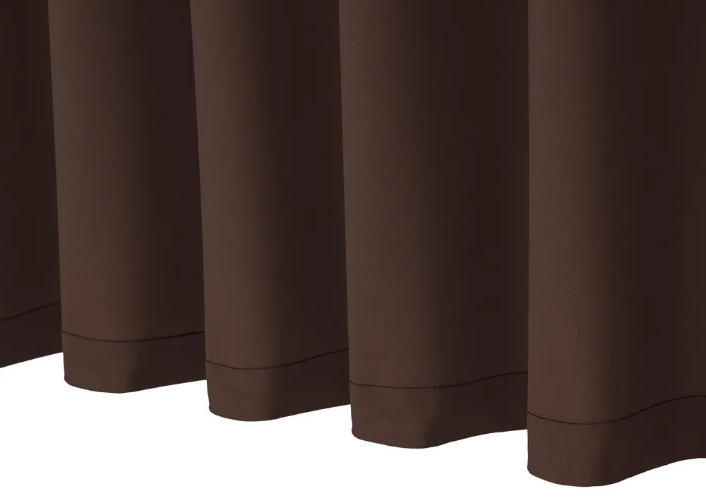 Biante Dekoračný záves Rongo RG-083 Čokoládovo hnedý 140x190 cm