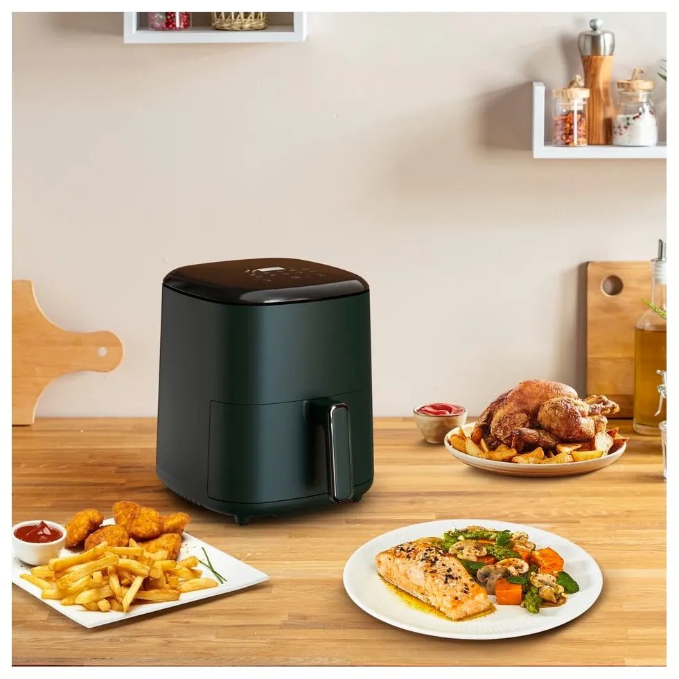 Tmavozelená fritéza Easy Fry Max EY245310 – Tefal