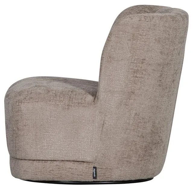 Svetlohnedé zamatové kreslo Atty – WOOOD