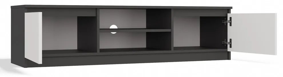 TV skrinka Musecalo 140 (antracit + biela). Akcia -23%. Vlastná spoľahlivá doprava až k Vám domov. 1132503