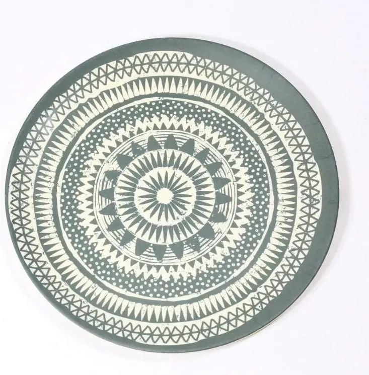 BOHO Bambusová vzorovaná tácka 20cm