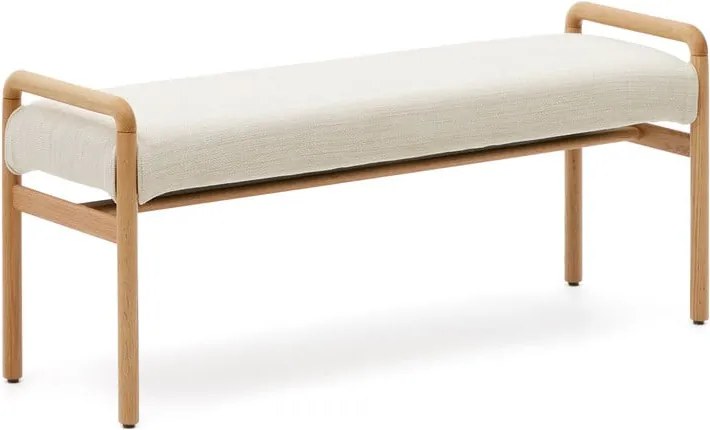 Lavica v krémovej a prírodnej farbe Macaret – Kave Home