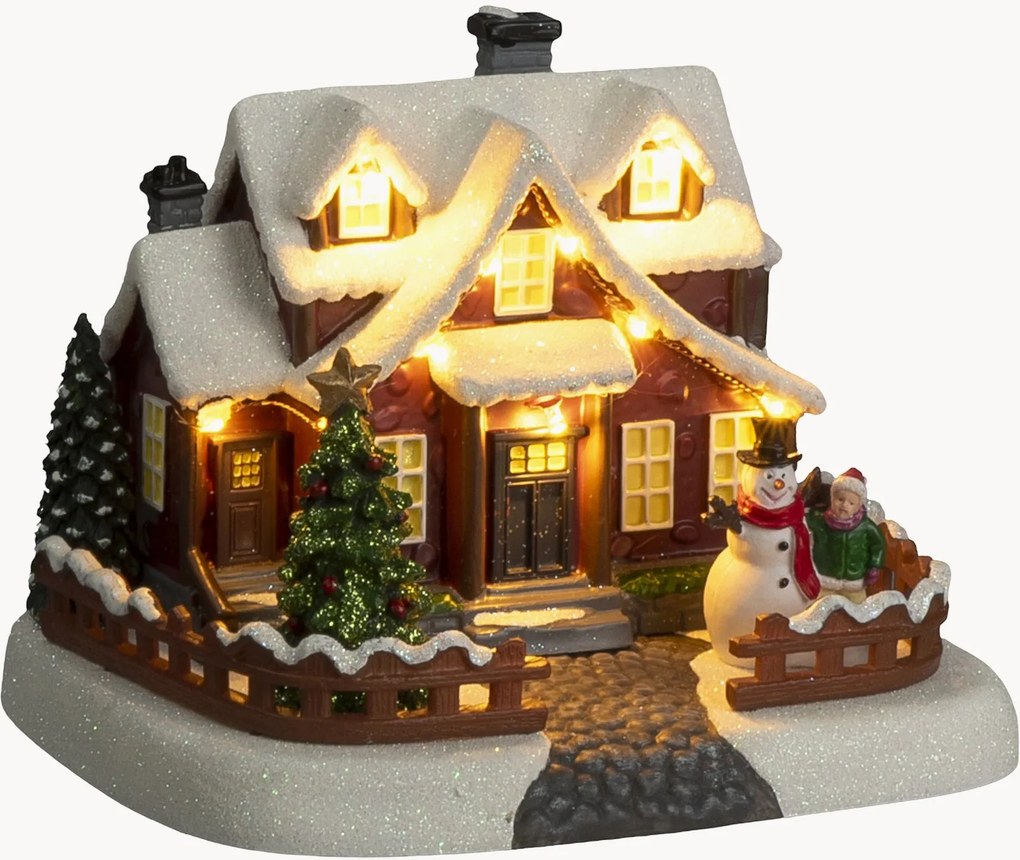 Vianočná LED dekorácia's časovačom Winter House