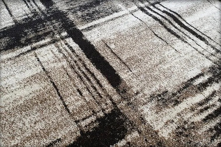 HU Béžovo-hnedý moderný koberec Rio 170-Cream-Cream s kocovaným vzorom Rozmer: 60x100 cm