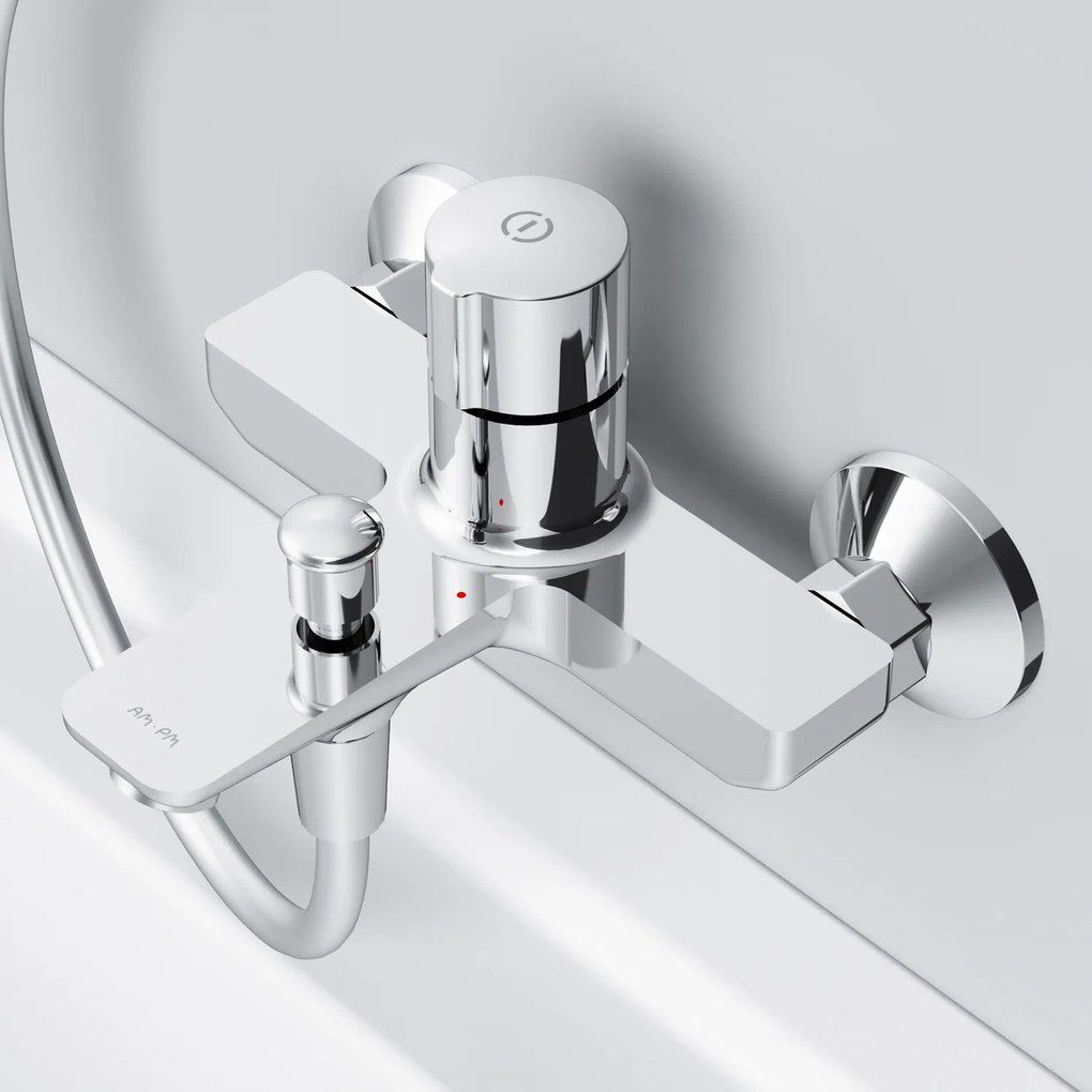 Vaňová a sprchová batéria AM.PM X-Joy FXT10500 TouchReel, jednopáková, chróm