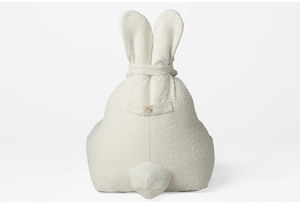 Krémovobiely detský sedací vak Funny Bunny – The Brooklyn Kids