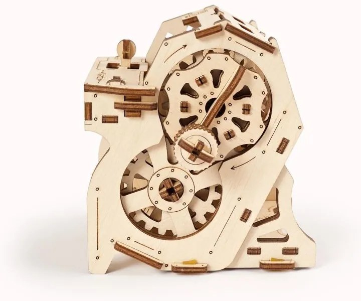 Ugears 3D drevené mechanické puzzle STEM výuková prevodovka