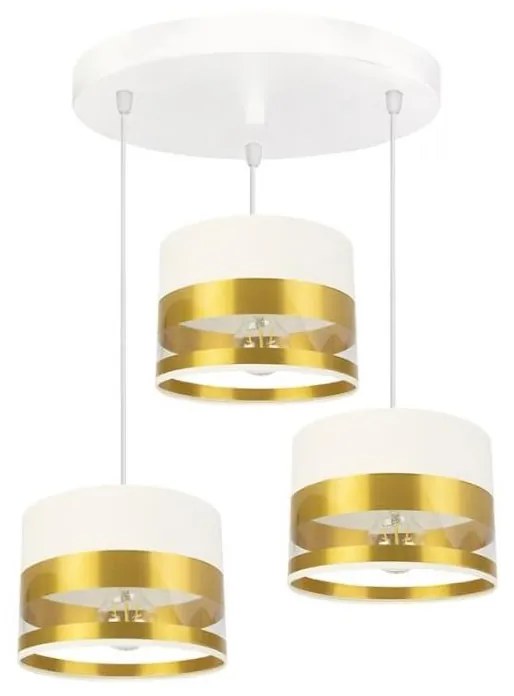 Luster na lanku MILO 3xE27/60W/230V zlatá
