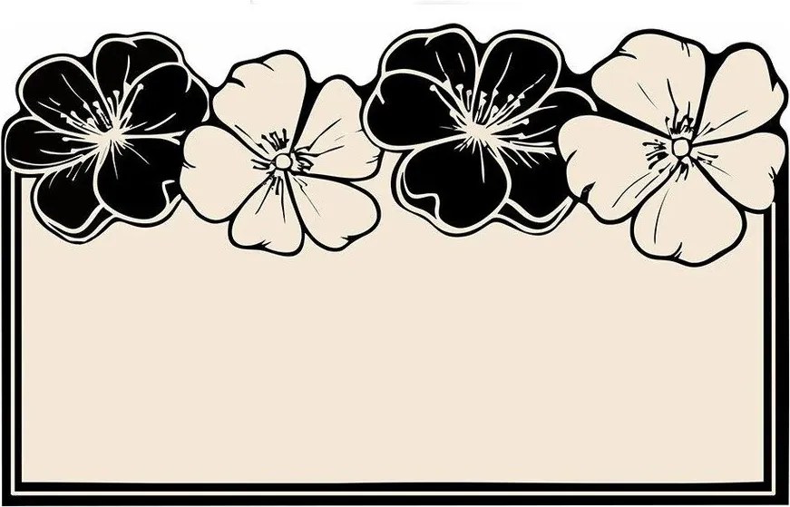 Čierna/krémová kúpeľňová predložka 60x100 cm Morpho – Foutastic