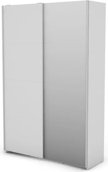 Šatníková skriňa Carlos 125/43 2D, biela, 125 cm