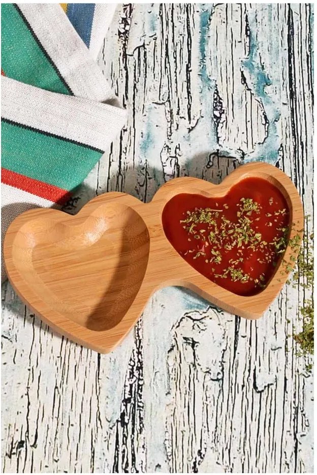 Bambusová dvojitá miska na omáčky Hearthy