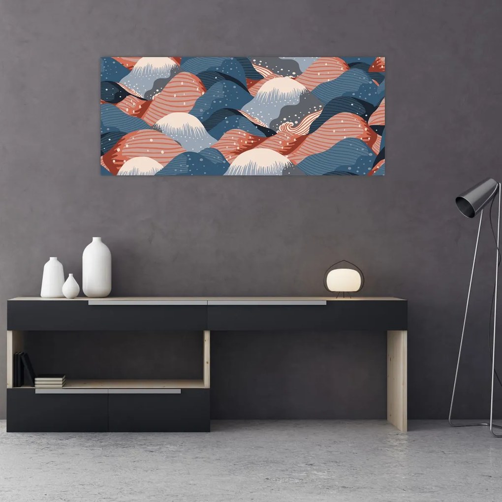 Obraz - Japonské vlny (120x50 cm)