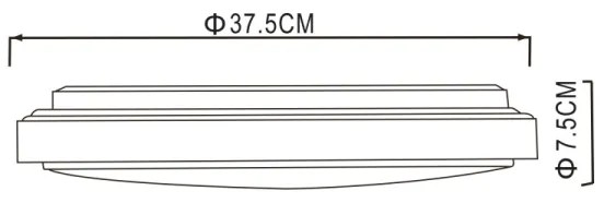 Globo - LED Stropné svietidlo KALLE LED/24W/230V 3000/4000/6000K pr. 37,5 cm