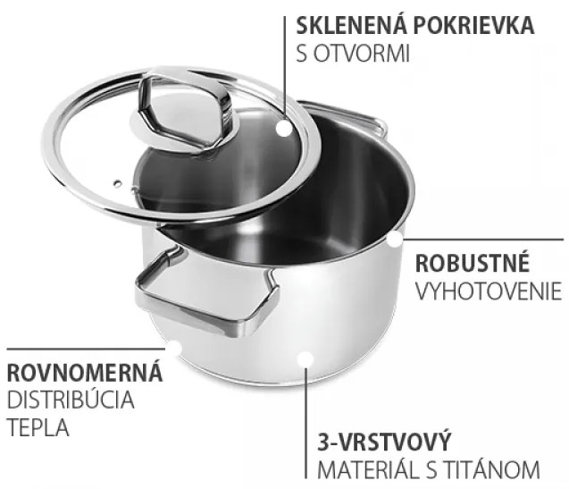 Lunasol - Hrniec Sirius Titan 3,7 l Platinum Lunasol (601159)
