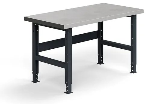 Dielenský stôl TRUST, 1500x760mm, 600 kg, oceľový povrch