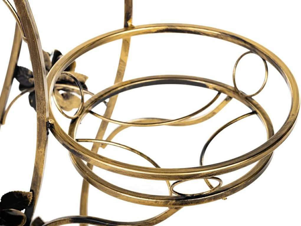 STOJAN NA KVETINÁČ FALA 100X70X30 CM ZLATÁ