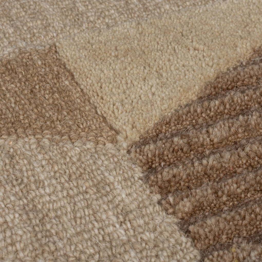 Flair Rugs, Kusový koberec Moda Asher Natural, 200x290, hnedá, chodba / predsieň