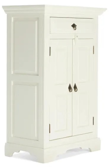 furniture-nabytek.cz - Masívna komoda Catana biela z borovice a MDF, lakovaná – 75×44×115 cm