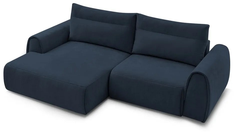 Tmavomodrá rohová pohovka Aden – Bobochic Paris