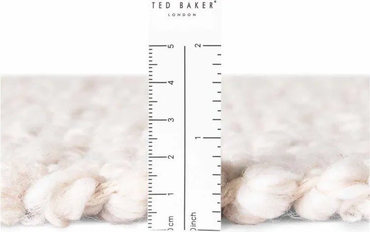 Slonovinový ručne tkaný koberec z materiálu buklé 120x170 cm Notting Hill Portobello – Ted Baker
