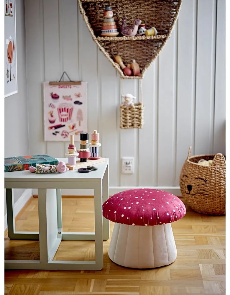 Detská nástenná knižnica z morskej trávy v prírodnej farbe 59x105 cm Ditter – Bloomingville Mini