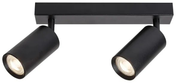 Rabalux 2085 - Stropné bodové svietidlo SOLO 2xGU10/25W/230V čierna