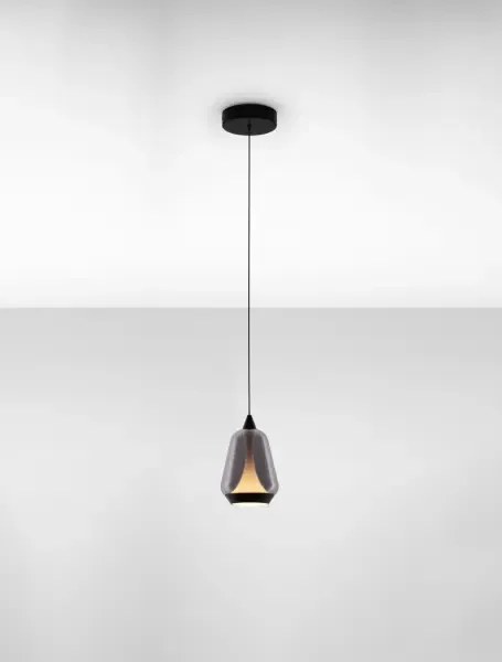Minimalistický luster Alish 1 Čierna