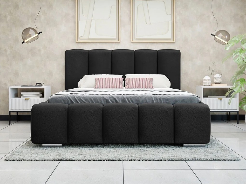 Čalúnená manželská posteľ Lisko, Rozmer postele: 140x200, Farba poťahu: Paros 01