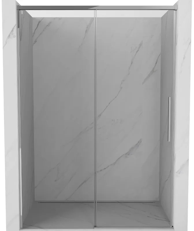 Mexen Rox, posuvné sprchové dvere 155 cm, číre sklo, chrómový profil, 8C2-155-000-01-00