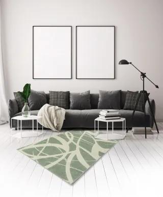 Koberce Breno Kusový koberec PORTLAND 57/RT4G, zelená, viacfarebná,80 x 140 cm
