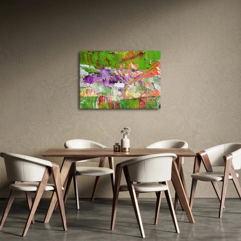 Obraz abstrakcie - maľba (70x50 cm)