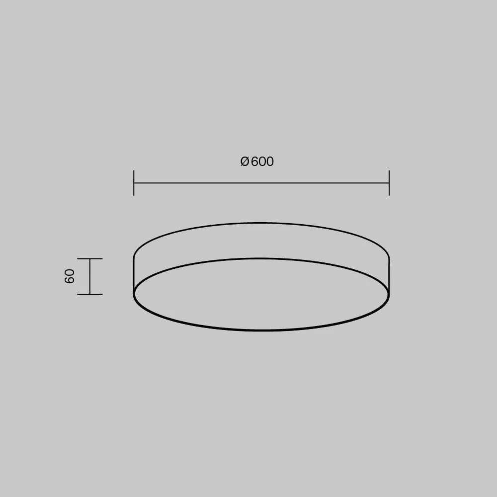 Stropné svietidlo MAYTONI ZON 3000K C032CL-90W3K-RD-W