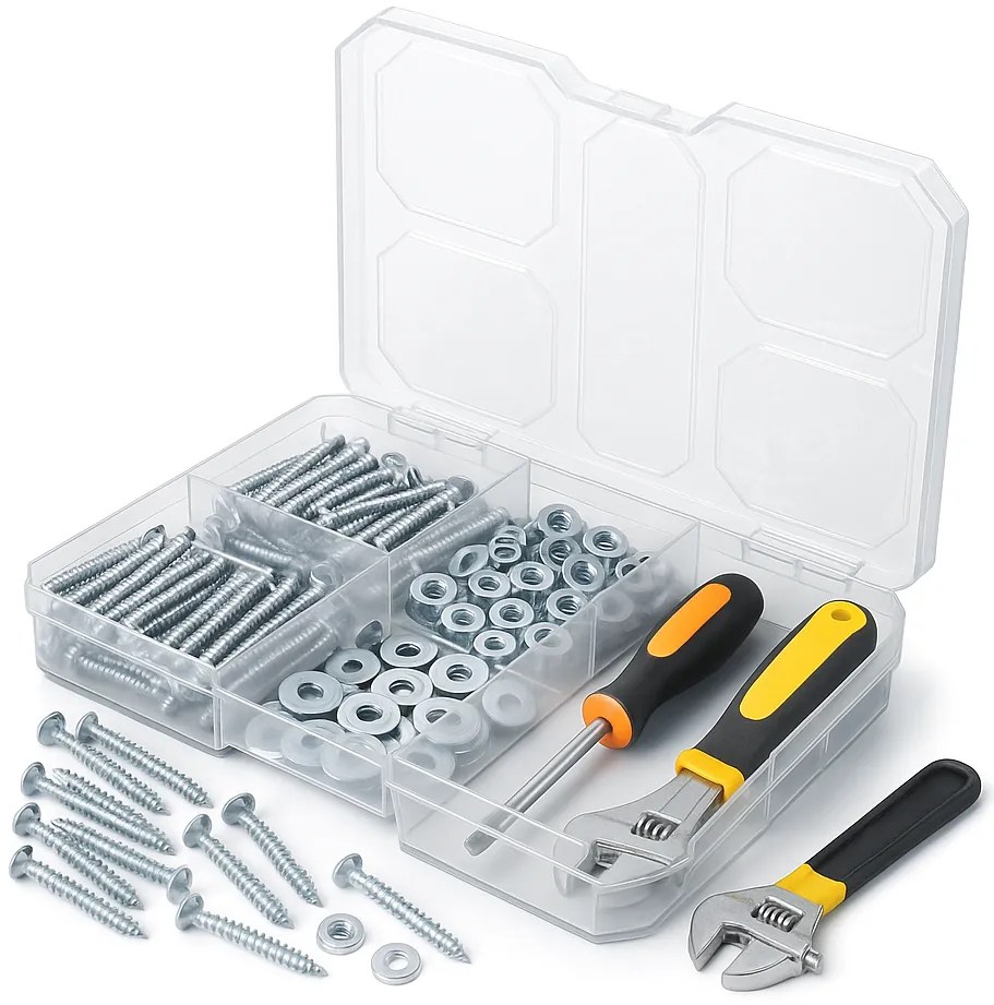 Triediaci organizér, úložný box na drobnosti, 5 priehradiek SQR box, 19 x 15 x 3,5