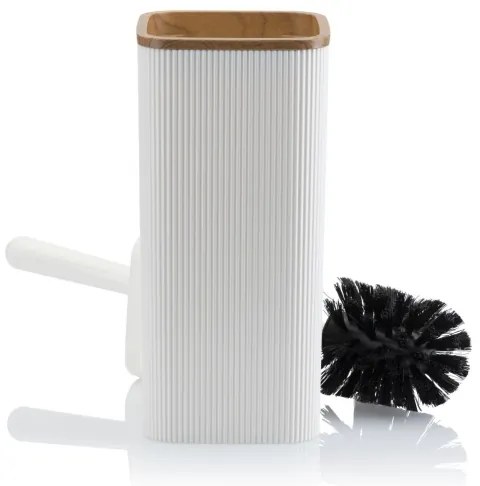 Kúpeľňový set ZOYA 5 ks biela/hnedá