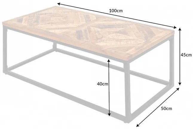 Konferenčný stolík Infinity Home 100cm Mango