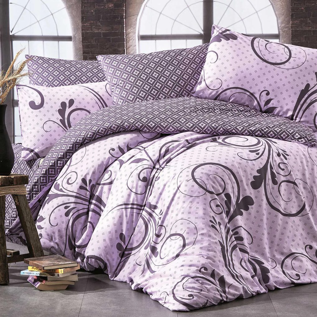 BAVLNENÉ POSTEĽNÉ OBLIEČKY COTTONLOVE EXCLUSIVE OTIS 160X200 CM, 2KS 70X80 CM VZOROVANÉ