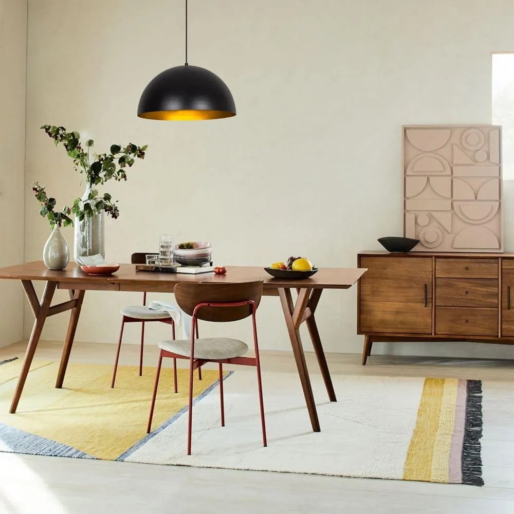 Závesné svietidlo s kovovým tienidlom ø 40 cm Sivani – Opviq lights