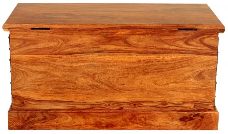 Indický nábytok - Truhlica 90x45x45 Jali z indického masívu palisander Svetlomedová
