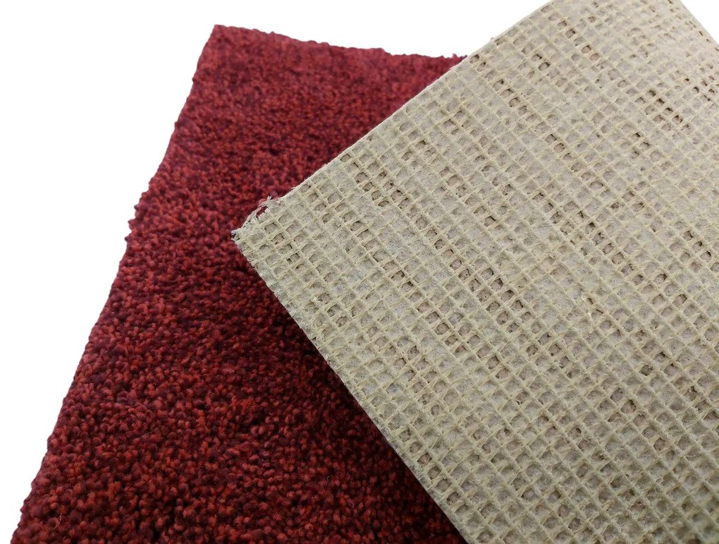 Koberec metráž Supersoft 110 červený, na mieru, šíře 4m, červená, ab (mriežka), detská izba, Tapibel