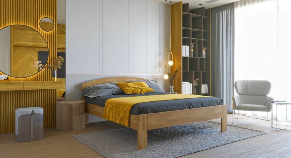 Posteľ Agnes 180x200 cm, jelša