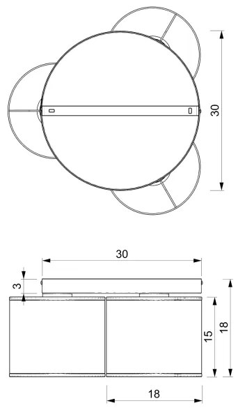 Luster prisadený LOFT SHADE 3xE27/60W/230V čierna