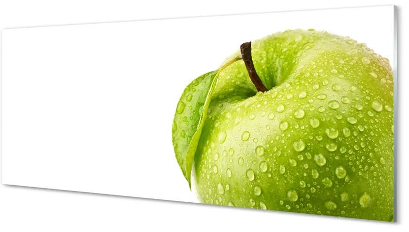 Obraz plexi Jablko zelená vodné kvapky 120x60 cm