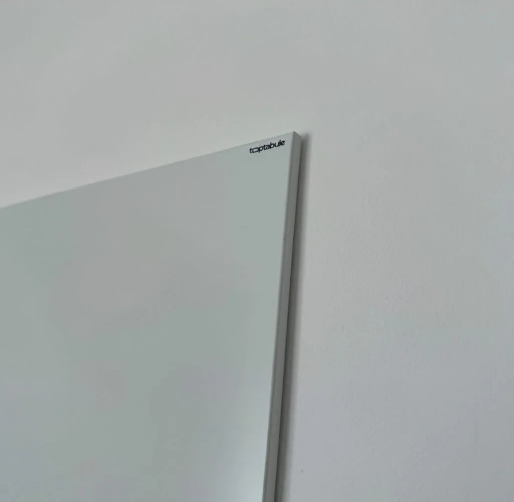 Toptabule.sk BRTWH Bezrámová tabuľa na magnetky BIELA 100x40-cm