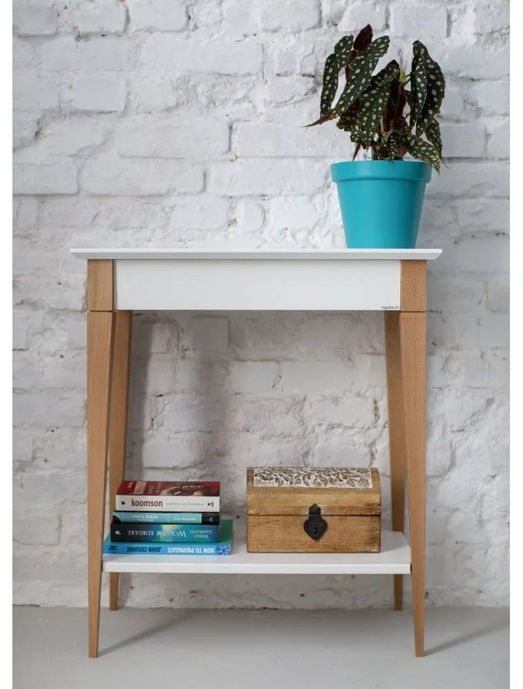 Biely konzolový stolík Ragaba Mimo, šírka 65 cm