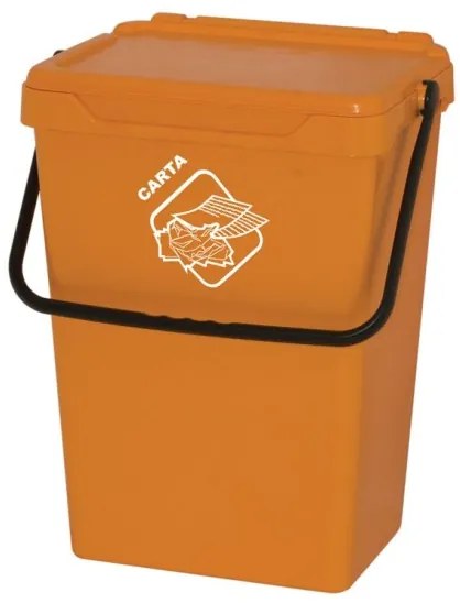 ArtPlast Plastový odpadkový kôš na triedenie odpadu, 35 l, žltý