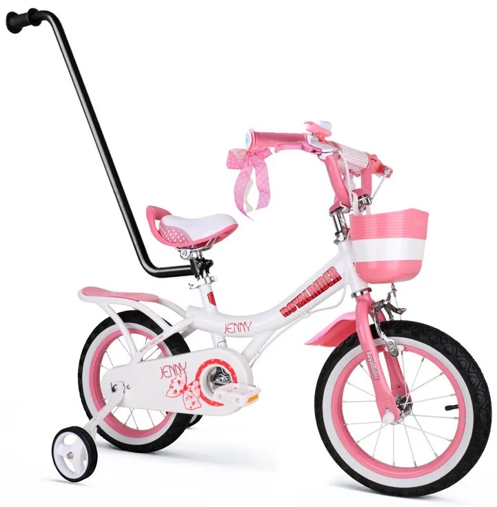 RoyalBaby Dievčenský bicykel Royal Baby Jenny bike 14 "RO0103 - ružový