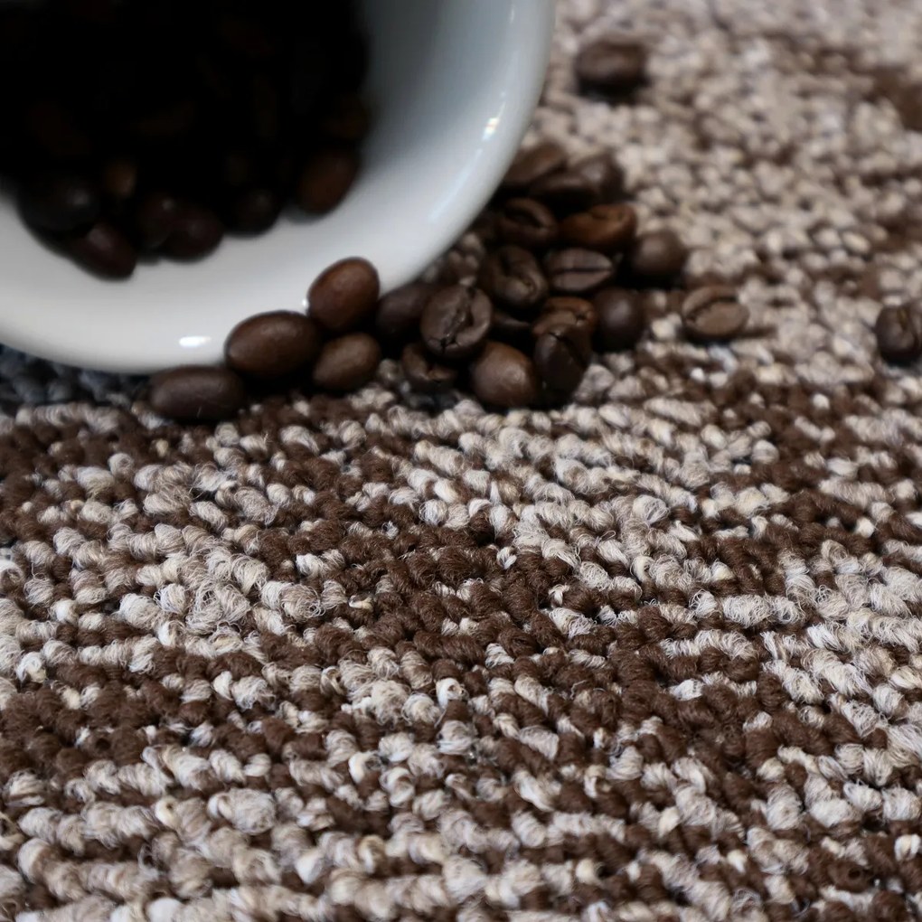 Metrážny koberec Marbeline 190 hnedá, na mieru, šíře 4m, hnedá, filc, detská izba, Spoltex