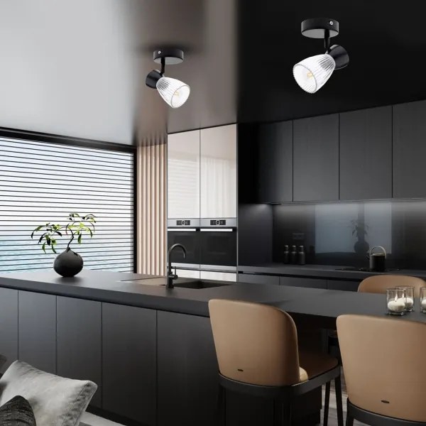 Bodové svietidlo BEST 1xE14/40W/230V čierna