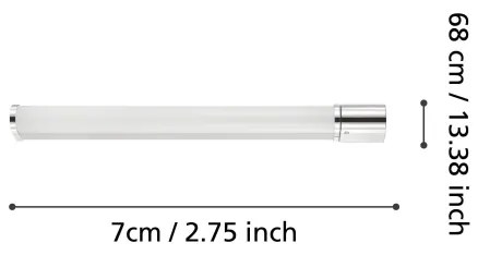 Eglo 99339 - LED Kúpeľňové osvetlenie zrkadla TRAGACETE LED/15W/230V IP44