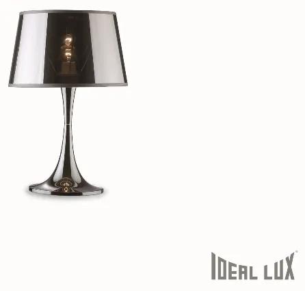IDEAL LUX Stolná lampa LONDON, pochrómovaná